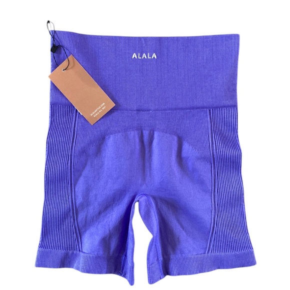 ALALA Seamless Barre Shorts NWT Purple - Picture 7 of 14